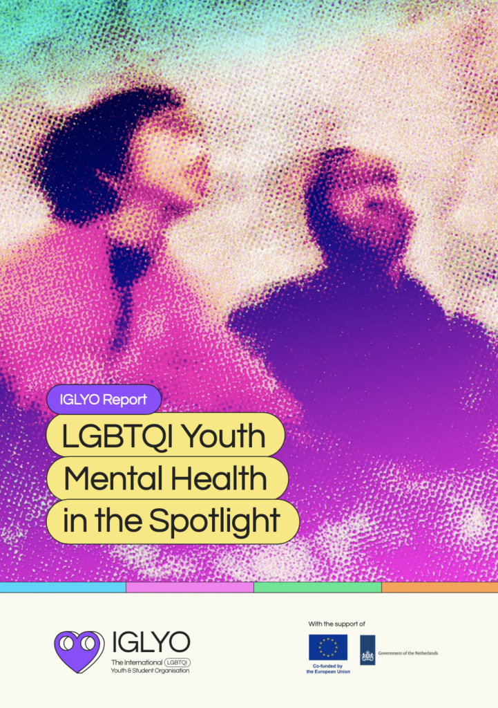 Cover image of the IGLYO Report on LGBTQI Youth Mental Health